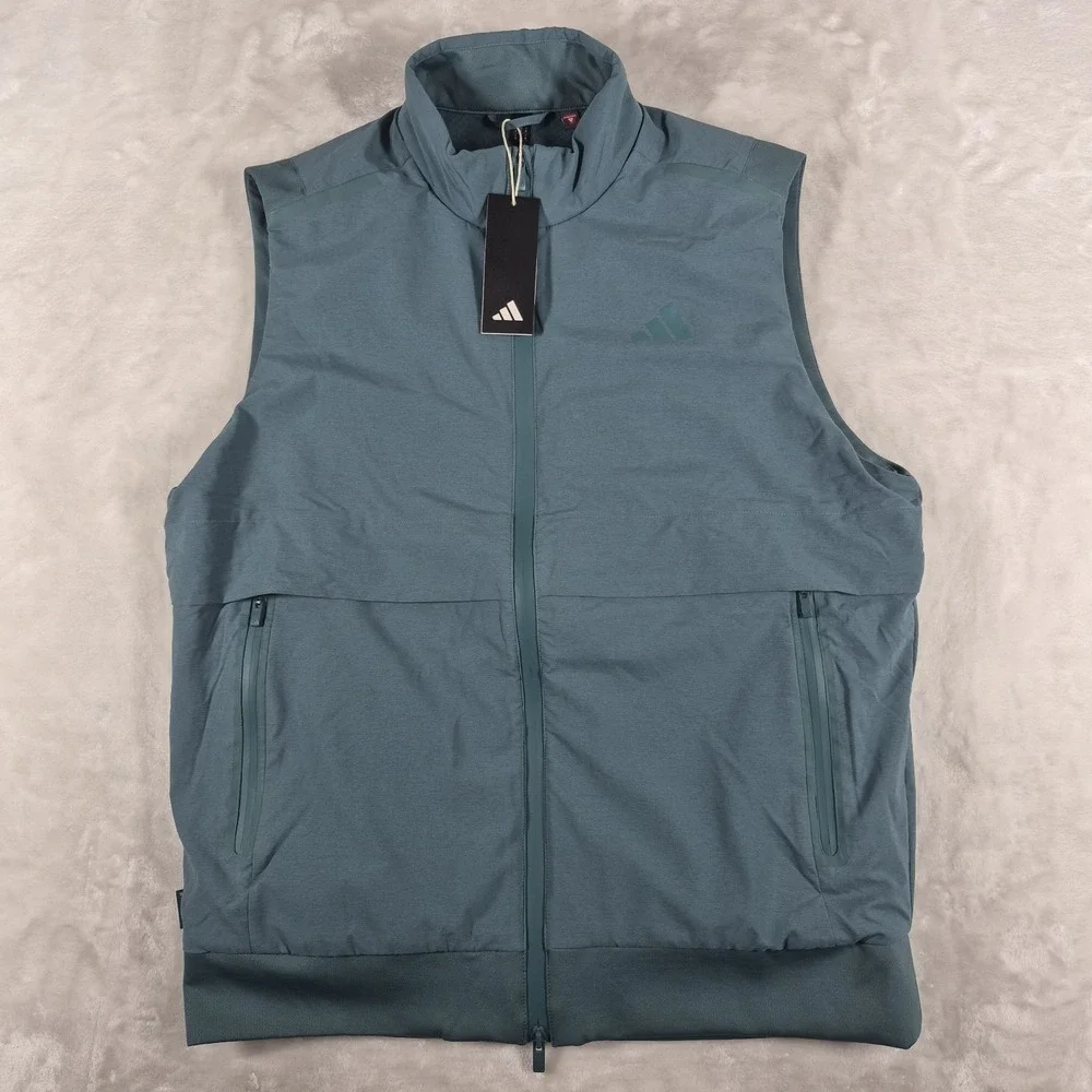 Adidas Ultimate365 Tour Vest Men's Medium Green Frostguard Golf Performance NWT